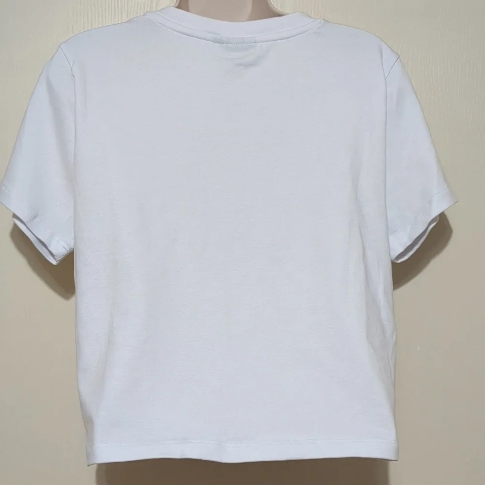 NIRVANA SMILE Cropped Tee womens size Large - Picture 3 of 7
